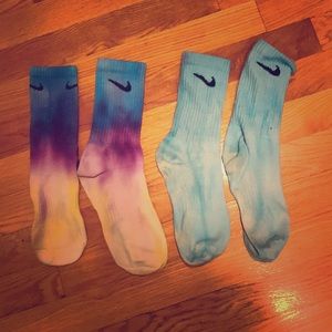 Tie dye Nike socks